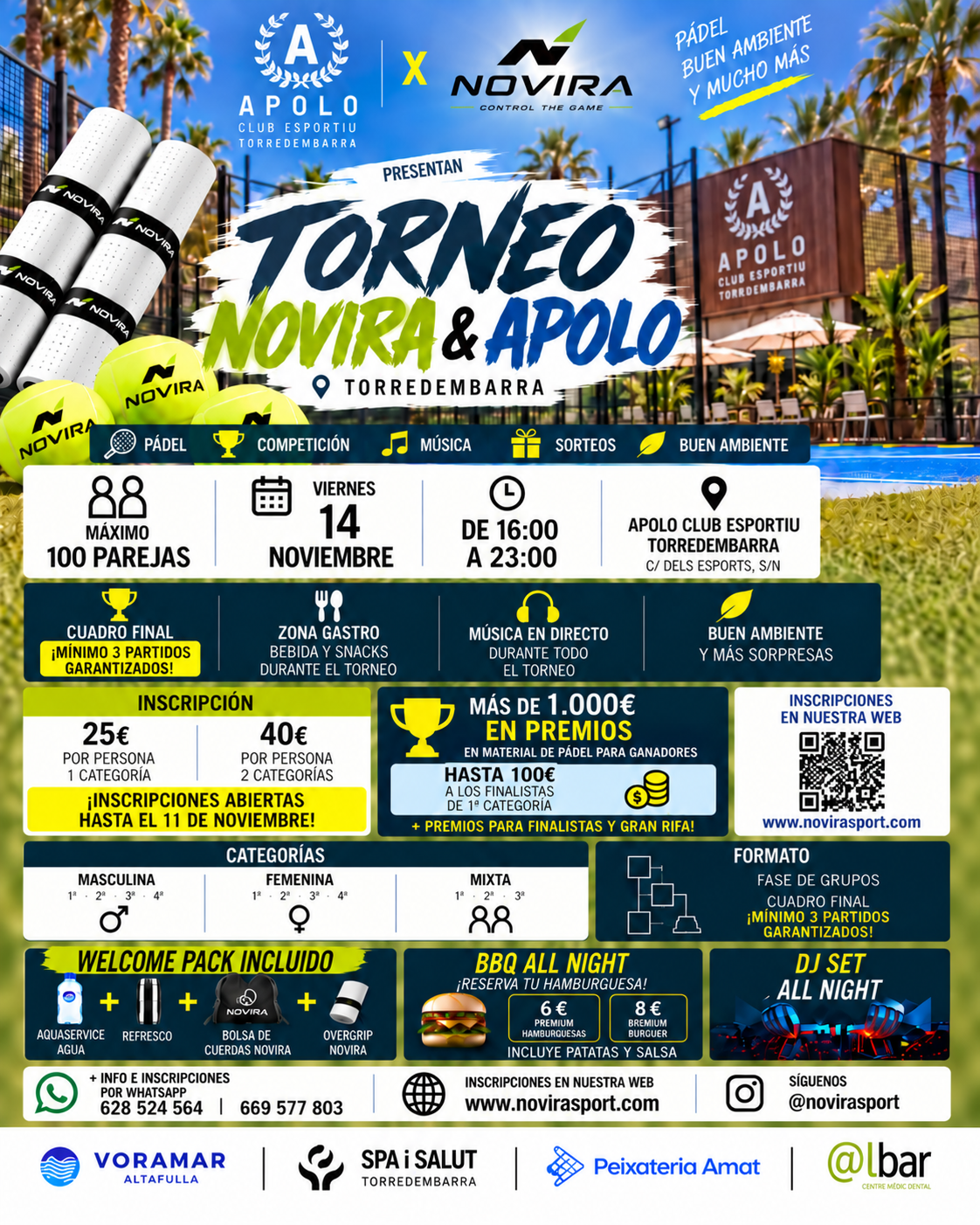 Cartel del torneo Novira & Apolo